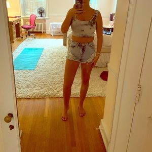 ZAFUL tie dye crop top